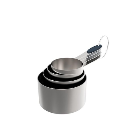 Core Home Core Home 6012619 Silicone & Stainless Steel Gray Measuring Cup Set 6012619